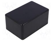 Enclosure: multipurpose; X: 56mm; Y: 85mm; Z: 39mm; 1591; ABS; black HAMMOND