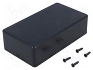 Enclosure: multipurpose; X: 62mm; Y: 112mm; Z: 31mm; 1591S; ABS; black HAMMOND