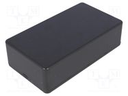 Enclosure: multipurpose; X: 62mm; Y: 112mm; Z: 31mm; 1591; ABS; black HAMMOND