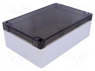 Enclosure: multipurpose; X: 120mm; Y: 180mm; Z: 60mm; 1554; grey; IP66 HAMMOND