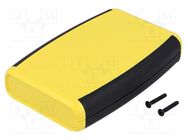 Enclosure: multipurpose; X: 79mm; Y: 117mm; Z: 24mm; 1553; ABS; yellow HAMMOND