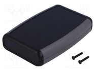 Enclosure: multipurpose; X: 79mm; Y: 111mm; Z: 24mm; 1553; ABS; black HAMMOND