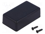 Enclosure: multipurpose; X: 35mm; Y: 60mm; Z: 20mm; 1551; ABS; black HAMMOND