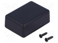 Enclosure: multipurpose; X: 35mm; Y: 50mm; Z: 17mm; 1551; ABS; black HAMMOND