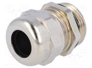 Cable gland; PG13,5; IP68; brass; Body plating: nickel HELUKABEL