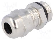 Cable gland; PG7; IP68; brass; Body plating: nickel; HELUTOP HT-MS HELUKABEL