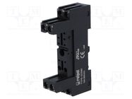 Socket; PIN: 8; 12A; 300VAC; on panel,for DIN rail mounting RELPOL