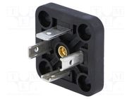 Connector: valve connector; socket; form A; 18mm; male; PIN: 4; 16A HIRSCHMANN