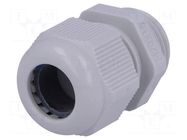 Cable gland; M20; 1.5; IP68; polyamide; grey FIBOX