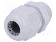 Cable gland; M16; 1.5; IP68; polyamide; grey FIBOX