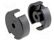 Core: ferrite; P; 3F3; 2850nH; 1120mm3; 43.3mm2; A: 13.4mm; B: 3.8mm FERROXCUBE