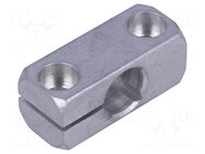 Mounting coupler; aluminium; D: 12mm; S: 10mm; W: 16mm; H: 16mm ELESA+GANTER