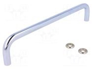 Holder; chromium plated steel; chromium plated; H: 43mm; GN 425 ELESA+GANTER