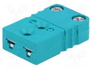 K-type miniature socket; PVC; max.200°C GUENTHER