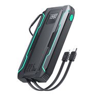 Powerbank Joyroom JR-L017 10000mAh, 22.5W, with Lightning + USB-C cable (black), Joyroom