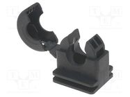 Bracket; polyamide; HelaGuard; -50÷135°C; black; UL94V-2; Size: 10 HELLERMANNTYTON