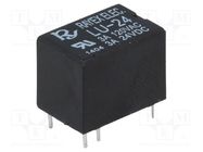 Relay: electromagnetic; SPDT; Ucoil: 24VDC; Icontacts max: 3A; LU Recoy/RAYEX ELECTRONICS