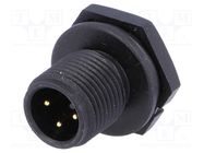 Connector: M12; socket; PIN: 3; male; A code-DeviceNet / CANopen AMPHENOL LTW