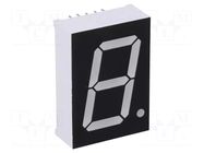 Display: LED; 7-segment; 25.4mm; 1"; No.char: 1; red; 15mcd; anode WENRUN