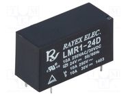 Relay: electromagnetic; SPDT; Ucoil: 24VDC; 12A; 12A/250VAC; LMR1 Recoy/RAYEX ELECTRONICS