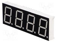 Display: LED; 7-segment; 20.32mm; 0.8"; No.char: 4; red; 11mcd WENRUN