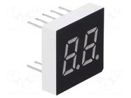 Display: LED; 7-segment; 7.62mm; 0.3"; No.char: 2; red; 4mcd; anode WENRUN