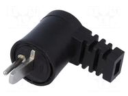 Connector: loudspeaker; plug; male; plastic; screw terminal Goobay