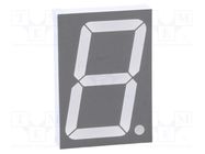 Display: LED; 7-segment; 38.1mm; 1.5"; No.char: 1; red; 5.5÷6.5mcd LUCKYLIGHT