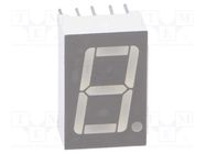 Display: LED; 7-segment; 14.2mm; 0.56"; No.char: 1; green; anode LUCKYLIGHT