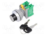 Switch: rotary; 30mm; Stabl.pos: 3; NO x2; IP65; KS30; Ø30mm; Pos: 3 AUSPICIOUS