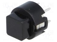 Switch: keypad; Pos: 2; SPST-NO; 0.01A/35VDC; black; THT; 1.3N; KS01 HIGHLY ELECTRIC