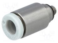 Push-in fitting; threaded,straight; -1÷10bar; stainless steel SMC