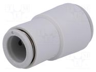 Push-in fitting; straight,reductive; -1÷10bar; polypropylene SMC