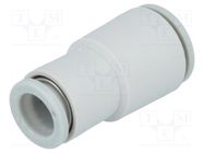 Push-in fitting; straight,reductive; -1÷10bar; polypropylene SMC