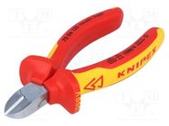 Pliers; side,cutting,insulated; chrome-vanadium steel; 125mm KNIPEX