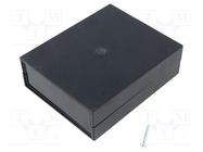 Enclosure: with panel; X: 91mm; Y: 111mm; Z: 35mm; ABS; black MASZCZYK