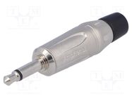 Connector: Jack 3,5mm; plug; male; mono; ways: 2; straight; silver 