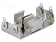 Holder; AA,R6; Batt.no: 2; on panel,screw; solder lugs KEYSTONE