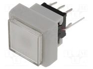 Switch: keypad; Pos: 2; DPDT; 0.1A/30VDC; white; LED; red/green; THT HIGHLY ELECTRIC