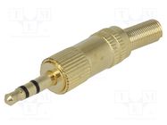 Connector: Jack 3,5mm; plug; male; stereo,with strain relief 