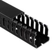 OPEN SLOT DUCT, PVC, BLACK, 78X131MM