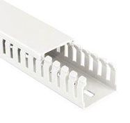 NARROW SLOT DUCT, PVC, WHT, 50X25MM,PK12