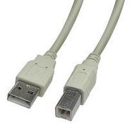 USB CABLE, 2.0 TYPE A PLUG-B PLUG, 5M