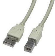 USB CABLE, 2.0 TYPE A PLUG-B PLUG, 1M