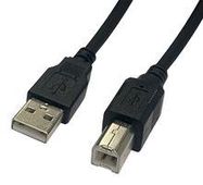 USB CABLE, 2.0 TYPE A PLUG-B PLUG, 1M