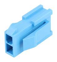 CONN HOUSING, PLUG, 4POS, 4.2MM, BLU