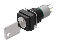 KEYLOCK SWITCH, 2POS, SPST, 0.1A, 42V