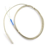 High temperatura probe PT1000 - 1kΩ 6x50mm metal braid