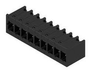 TERMINAL BLOCK, HEADER, R/A, 9POS, TH