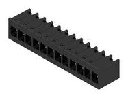 TERMINAL BLOCK, HEADER, R/A, 12POS, TH